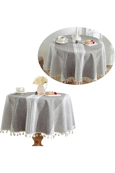 Generic Brand Tablecloth - Round polyester tablecloth - Round oilcloth tablec...