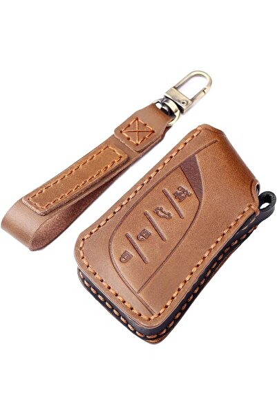 GENERAL Leather Car Key Fob Cover for 2021-2023 Lexus ES RX Compatible with N...