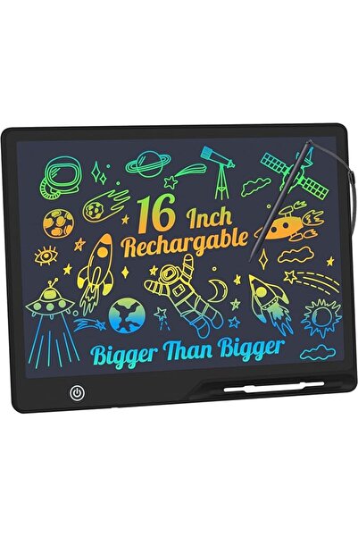 GENERAL LCD Writing Tablet,16 Inch Colorful Screen Rechargeable Doodle Board ...