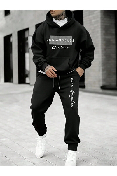 PAVRO Sweatshirt Tracksuit Set Oversize Shaped Comfortable Fit Quality Fabric