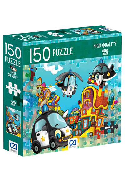 CA Games Police Themed 150 Pieces 34X24Cm Size Cardboard Educational and Fun ...