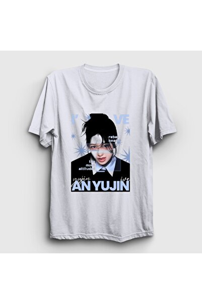 Presmono تي شيرت أبيض للجنسين من An Yujin Rebel K-Pop IVE 619593tt