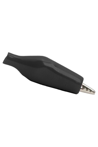 Alista Home Clemă crocodil mini neagră de 28 mm cu izolație din PVC, conector...