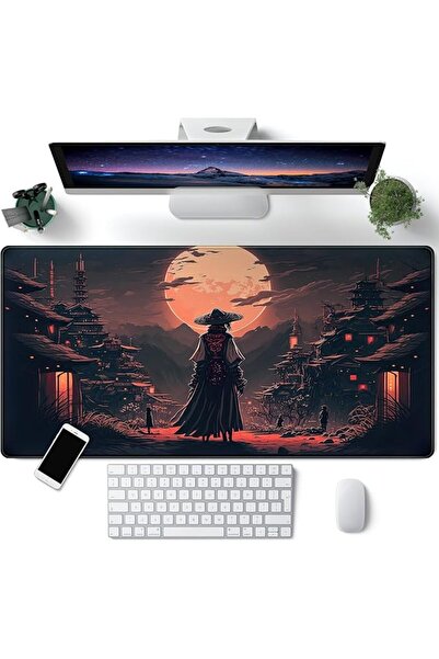 CYZFF بساط مكتب بتصميم المناظر الطبيعية اليابانية، بساط ماوس كبير بتصميم سامو...