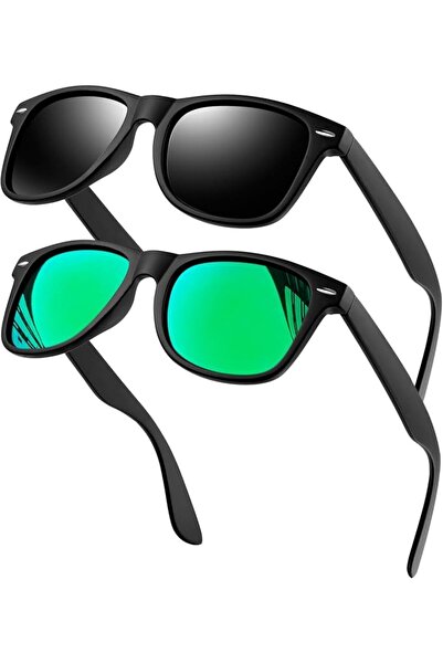 KANASTAL Polarized Sunglasses Classic Fashion Square UV400 Shades 2Pcs | Pola...