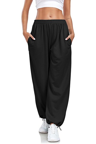 GENERAL Enwokran Trousers Women's Wide Leg Track Pants Baggy Cargo Trousers H...