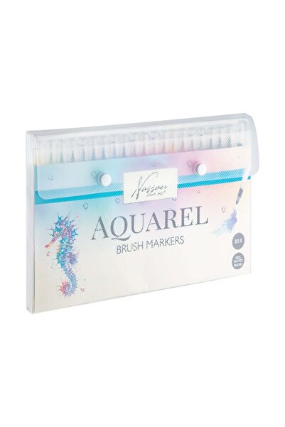 MC Micostore Set 20 marker Brush Aquarel + 1 pensula cu apa Grafix