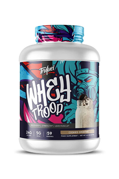 Trufuel WheyTroop Whey Protein Powder 4.4 LB (59 Servings) | 24g Protein Per ...
