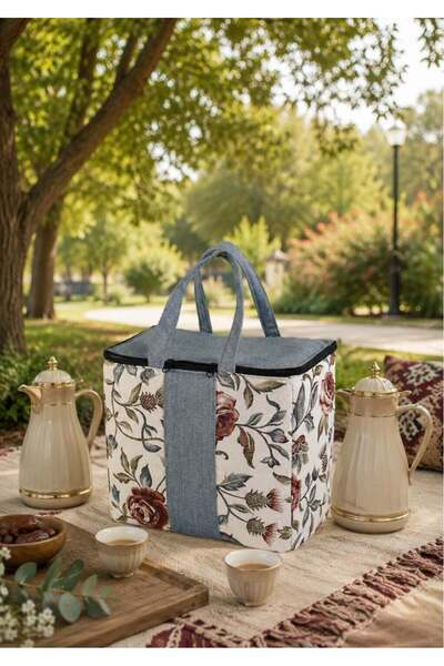 HOMEVEO Premium Quality Fabric Trammes Basket for Organizing and Storing Tram...