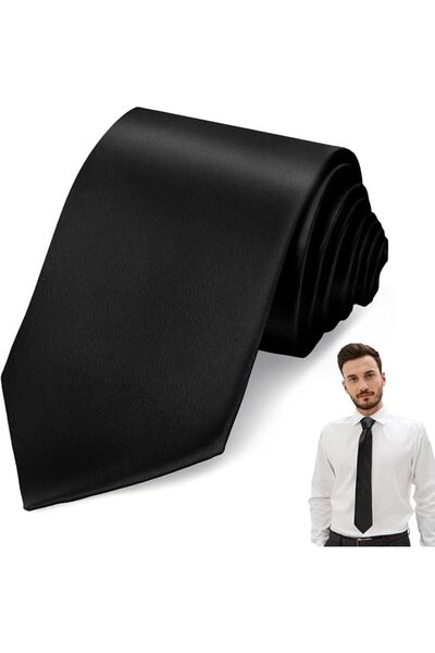 GENERAL Ties for Men, Mens Ties Solid Color, Men's Neckties Satin, Formal Tie...