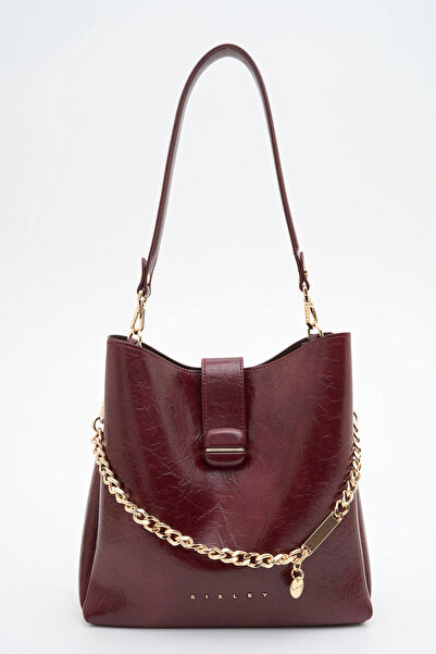 Sisley Women's Shoulder Bag Bordo Sly515