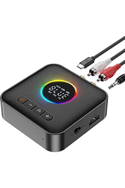 EXCEFORE M10 RGB Upgraded Bluetooth 5.4 Audio Receiver Transmitter for TV, Ho...