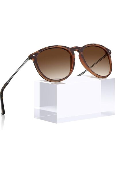 CARFIA Trendy Sunglasses for Women Polarized UV Protection Classic Retro Styl...
