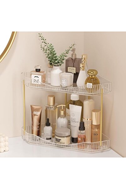 Lifewit 3 Tier Corner Bathroom Counter Organizers and Storage, Clear | Plasti...