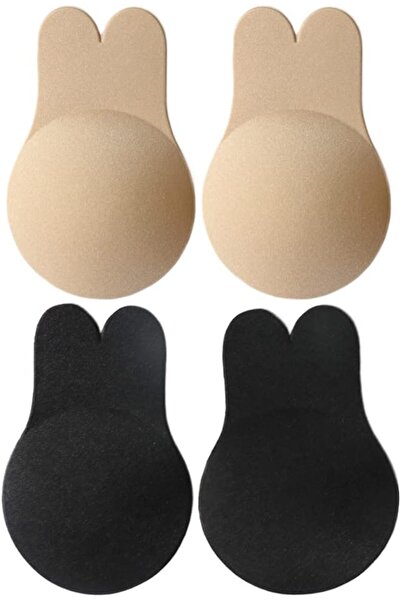 Dress Cici Push Up Stick On Bra, Silicone Sticky On Bras, Bunny Ear Shape Sep...