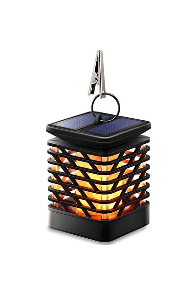MACVI Teno ®   Lampă solară cu efect de flacără și panou solar — Atmosferă ro...