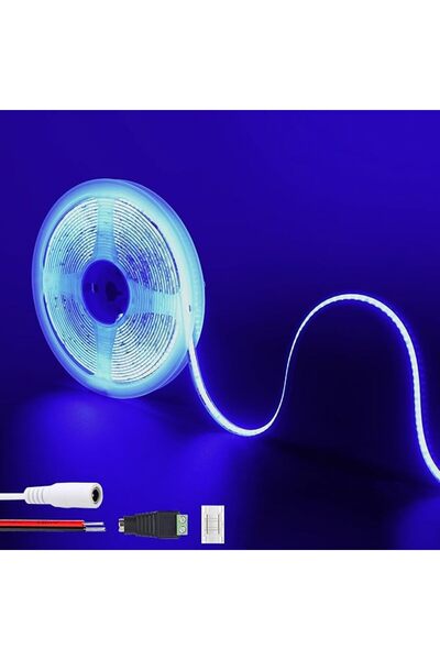 GENERAL شريط إضاءة LED COB بجهد 12 فولت (بدون مصدر طاقة)، 6.56 قدم/2 متر، أبي...