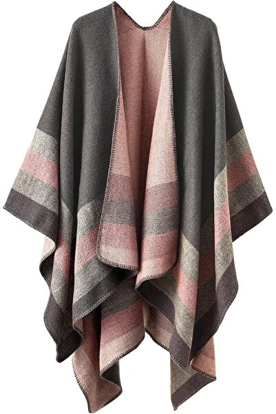 Tazweeq Shawl Wraps, Soft Poncho Scarf Blanket Cardigan Coat for Spring, Autu...