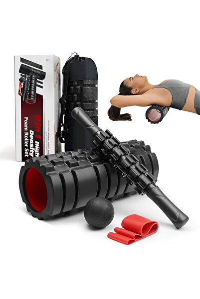 Idrese 5 in 1 Foam Roller Set for Deep Tissue Muscle Massage, Trigger Point F...