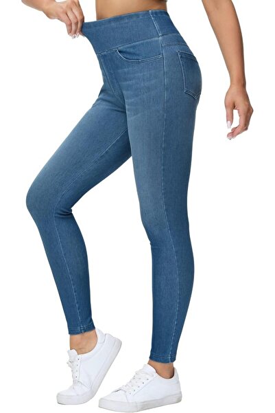 THE GYM PEOPLE Women's High Waisted Jeggings Pants Stretchy Jean Leggings | A...