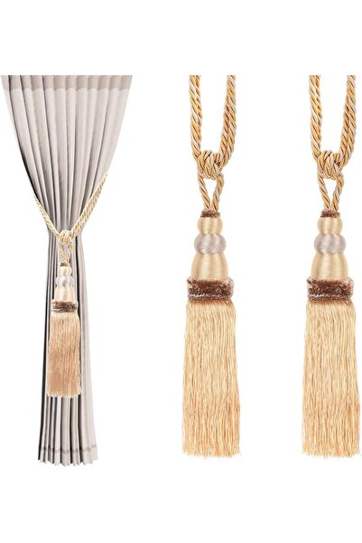 PATIKIL Curtain Tassel Tiebacks, 2 Pack 28" Gourd Shape Curtain Holdbacks Rop...