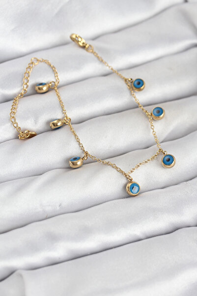 SORA GROUP 316L Steel Gold Color Minimal Evil Eye Model Women's Bracelet
