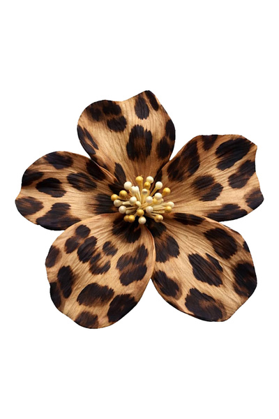MegaSticker Leopard Flower Sticker Car, Motorcycle, Helmet, Laptop, Glass Sti...