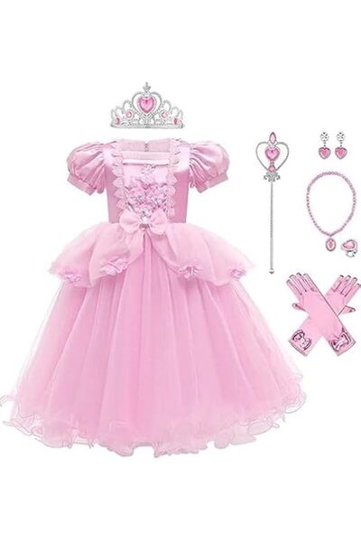 Generic Dress Girls Party Cosplay Girl Clothing Long Princess Costume Birthda...