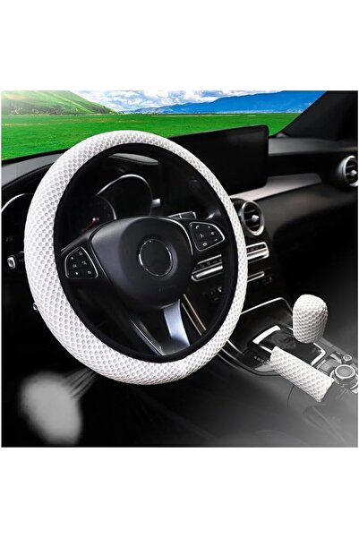Generic QQEJ 15Inch Car Steering Wheel Cover, Microfiber Breathable Anti Slip...