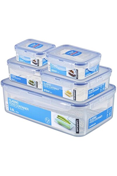Generic Lock & Lock HPL833O5 Vershouddoos, 5-piece set, incl. 1x HPL833, HPL8...