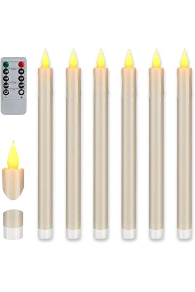 GENERAL LGVNOWA【ترقية】6 قطع شموع LED بدون لهب تعمل بالبطارية مع جهاز تحكم عن ...