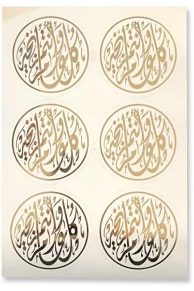 Generic Transparent circular sticker with "Every and you are okayr" design - ...
