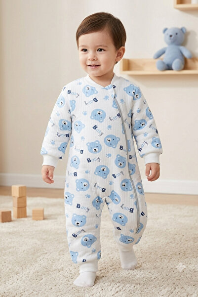 Tosyalı Burak Bebe Winter Children's Sleeping Bag Cotton Lined Fiber 1/4 Year...