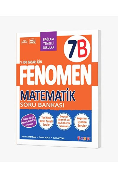 Fenomen Yayıncılık FENOMEN YAYINLARI 7.SINIF MATEMATİK (B) SORU BANKASI