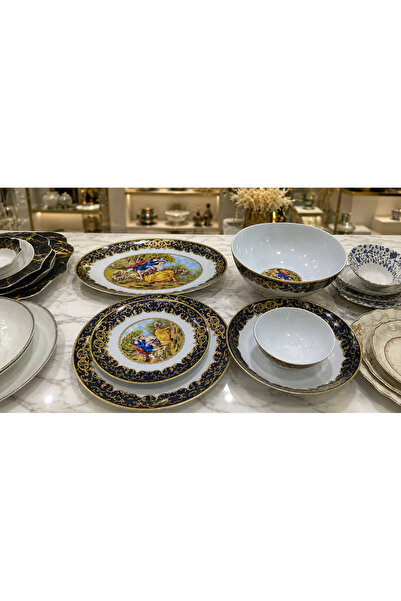 Genel Markalar ESTERHOMEDECOR 6 Kişilik 28 Parça porselen yemek takımı