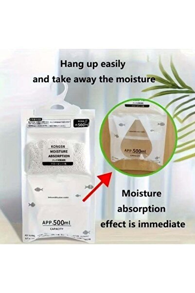 Generic Moisture Absorber Hanging Bag For Homes And Offices (10 pcs)