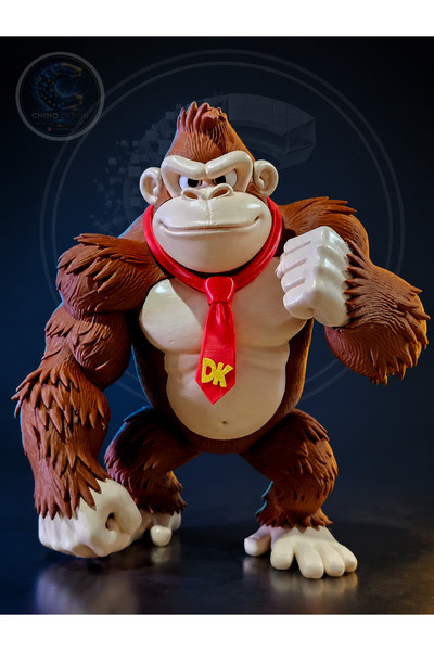 Genel Markalar Donkey Kong Figür ( Bananza) 15cm Renkli 3d Özel Üretim Figür