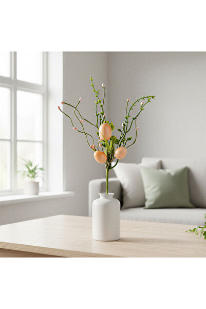 Alista Home Ornament ramură cu ouă, roz, 28x16 cm, pentru masă, decor pentru ...