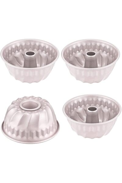 Generic Kugelhopft Cake Pan 3.5in.Non-Stick 4pc