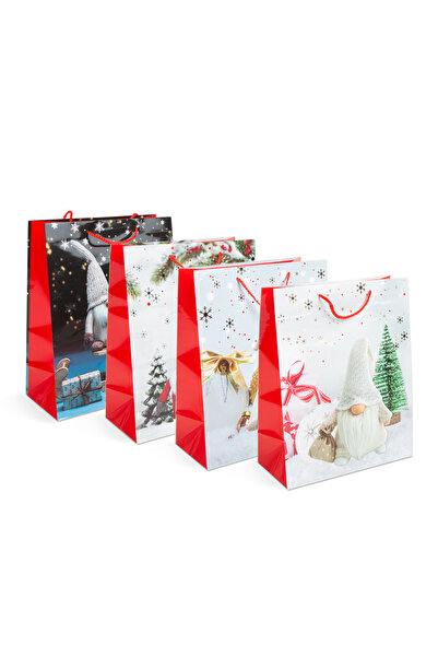 Alista Home Christmas gift bag, glossy paper, 26.5x12.7x33 cm, set of 12 pcs