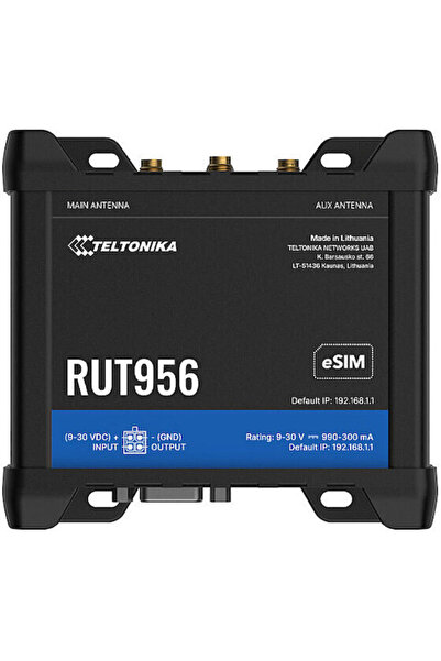 Teltonika RUT956 Ασύρματο Ρούτερ 4G με 3 Θύρες