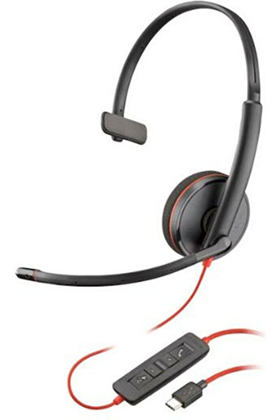 HP Ακουστικά VOIP Poly Bw 3210 Επι-αυτικά Πολυμέσων με Μικρόφωνο USB-C