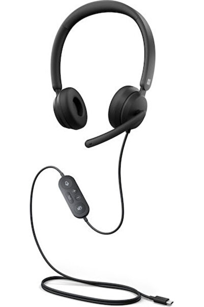 MICROSOFT Σύγχρονα ενσύρματα ακουστικά κεφαλής USB-C για γραφείο και τηλεφωνι...