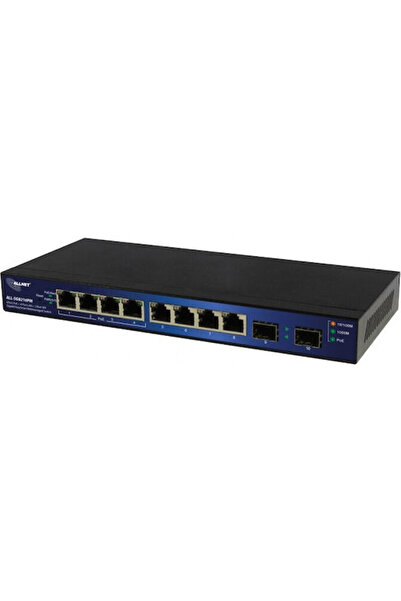 ALLNET Διαχειριζόμενος διακόπτης L2 PoE+ με 8 θύρες Ethernet Gigabit (1Gbps) ...