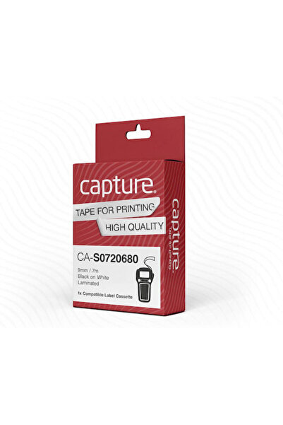 CAPTURE Ταινία για ετικετογράφο 7μ x 9χιλ. σε μαύρο χρώμα 1 τεμάχιο Κωδικός: ...
