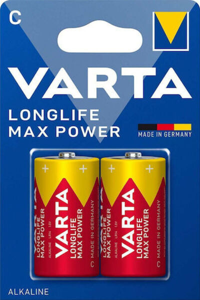 Varta Συσκευασία 2 τεμαχίων Αλκαλικές Μπαταρίες C Longlife Max LR14 1.5V 01.0...