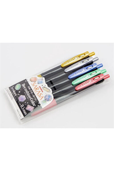 Zebra Σετ Στυλό Διαρκείας Sarasa Clip Pens 5 Τεμάχια Κωδικός: 37860