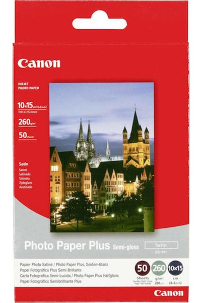 Canon SG-201 Φωτογραφικό Χαρτί Plus A6 (10x15) 260γρ/τμ για Εκτυπωτές Inkjet ...