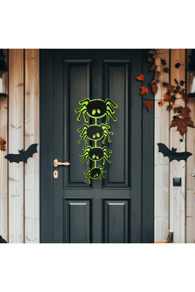 Alista Home Decorațiune de Halloween, păianjen suspendat, din pâslă, 63x32 cm...