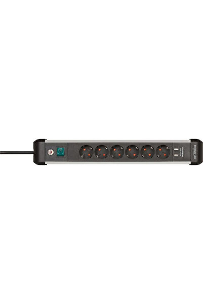 Brennenstuhl Πολύπριζο 6 θέσεων με 2 USB-A και καλώδιο 3μ Κωδικός: 1391030610
